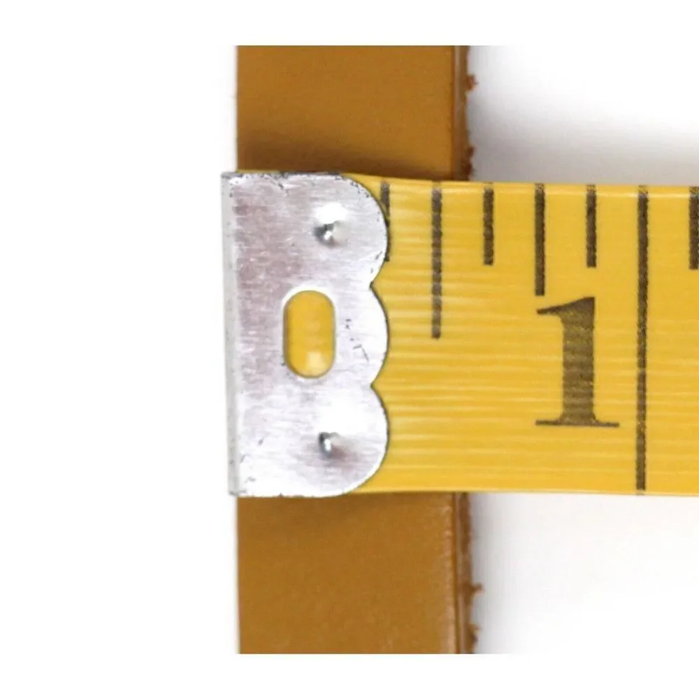 SKINNY STRIPS STUDS BROWN GENUINE LEATHER 0.5
